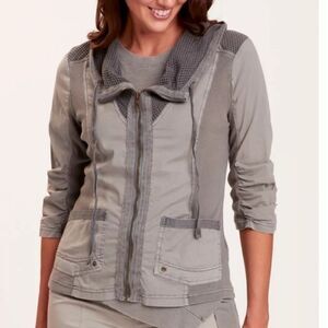 XCVI Fjord Grey Full Zip Jacket Size Medium